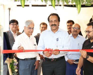 Mr. S. Somanath, Chairman at ISRO, inaugurates SatSure's new office.